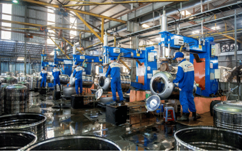 Các bước chính trong sản xuất bồn nước inox